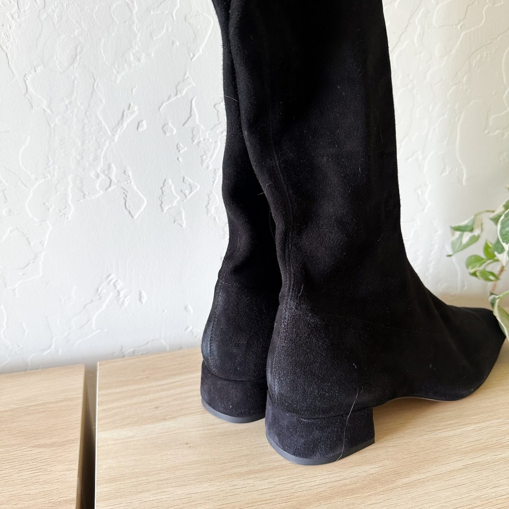 Reformation | Raven Stretch Suede Tall Knee-High Boot in Black size 9 - Picture 6 of 8